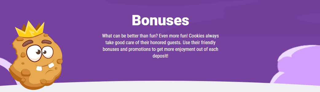 Velkomstbonus hos Cookie Casino