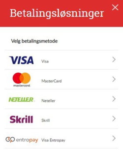 NorgesAutomaten ulike metoder