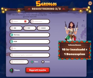 5Gringos casino registrering